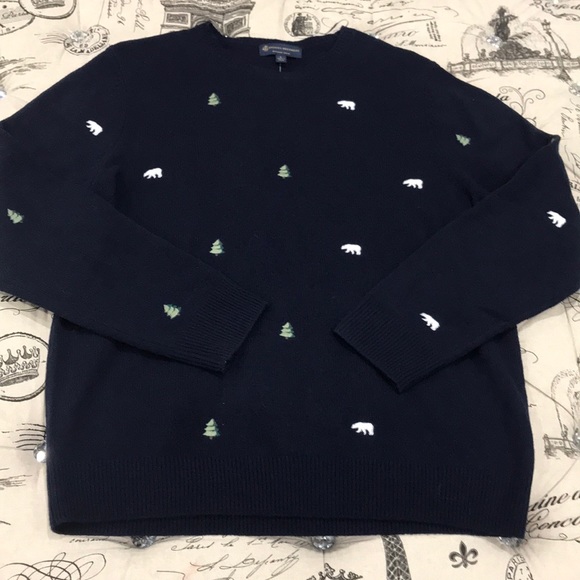 🎁 Brook Brothers Embroidered Wool Blend Sweater - Picture 3 of 8